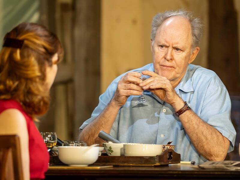 19 Aya Cash and John Lithgow in Giant at the Harold Pinter Theatre c Johan Persson 1