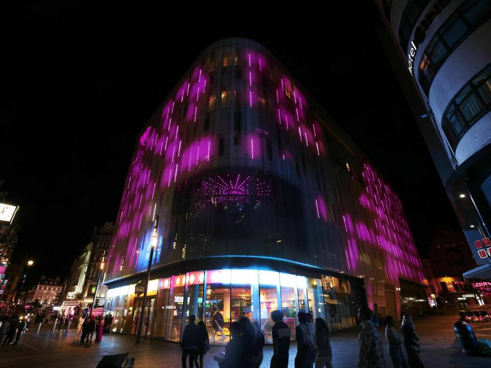W Hotel lights up pink to celebrate the European Premiere of Barbie, in cinemas 21 July